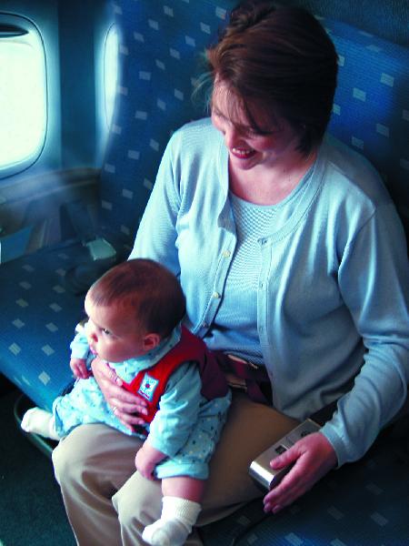 The Baby B'Air Flight Vest® is the ONLY SAFETY SOLUTION for LAP HELD BABIES who fly.