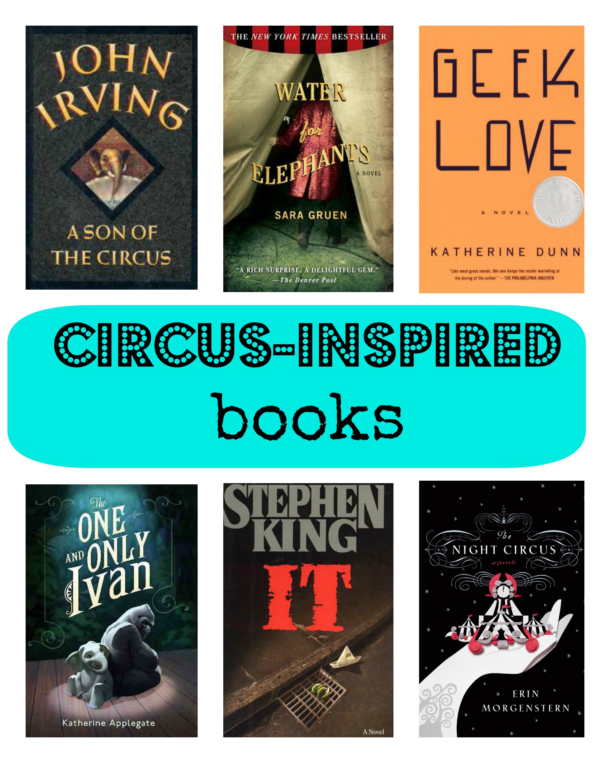 circus inspired books