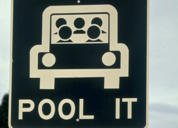carpool sign
