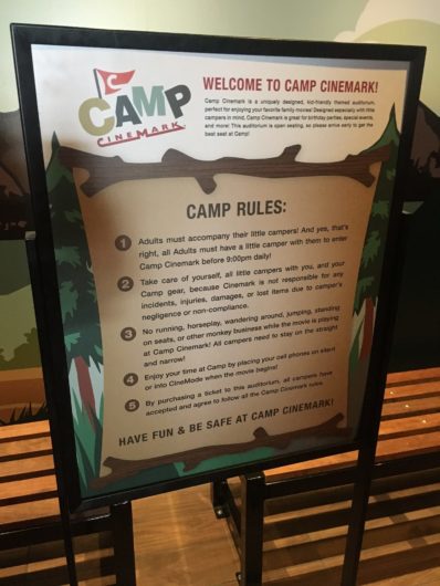 Camp Cinemark movie theaters