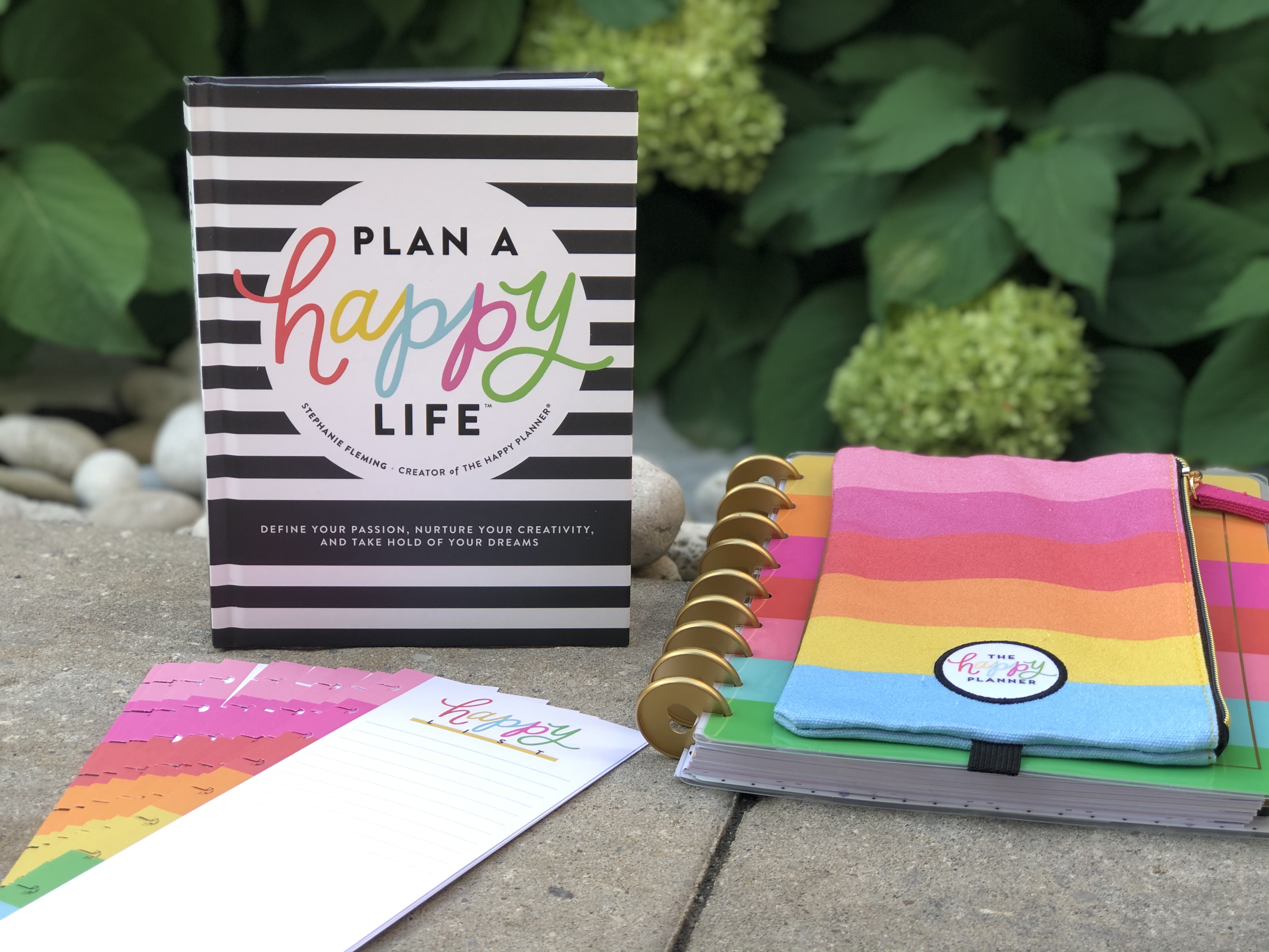 Plan a happy life book and happy planner accessories