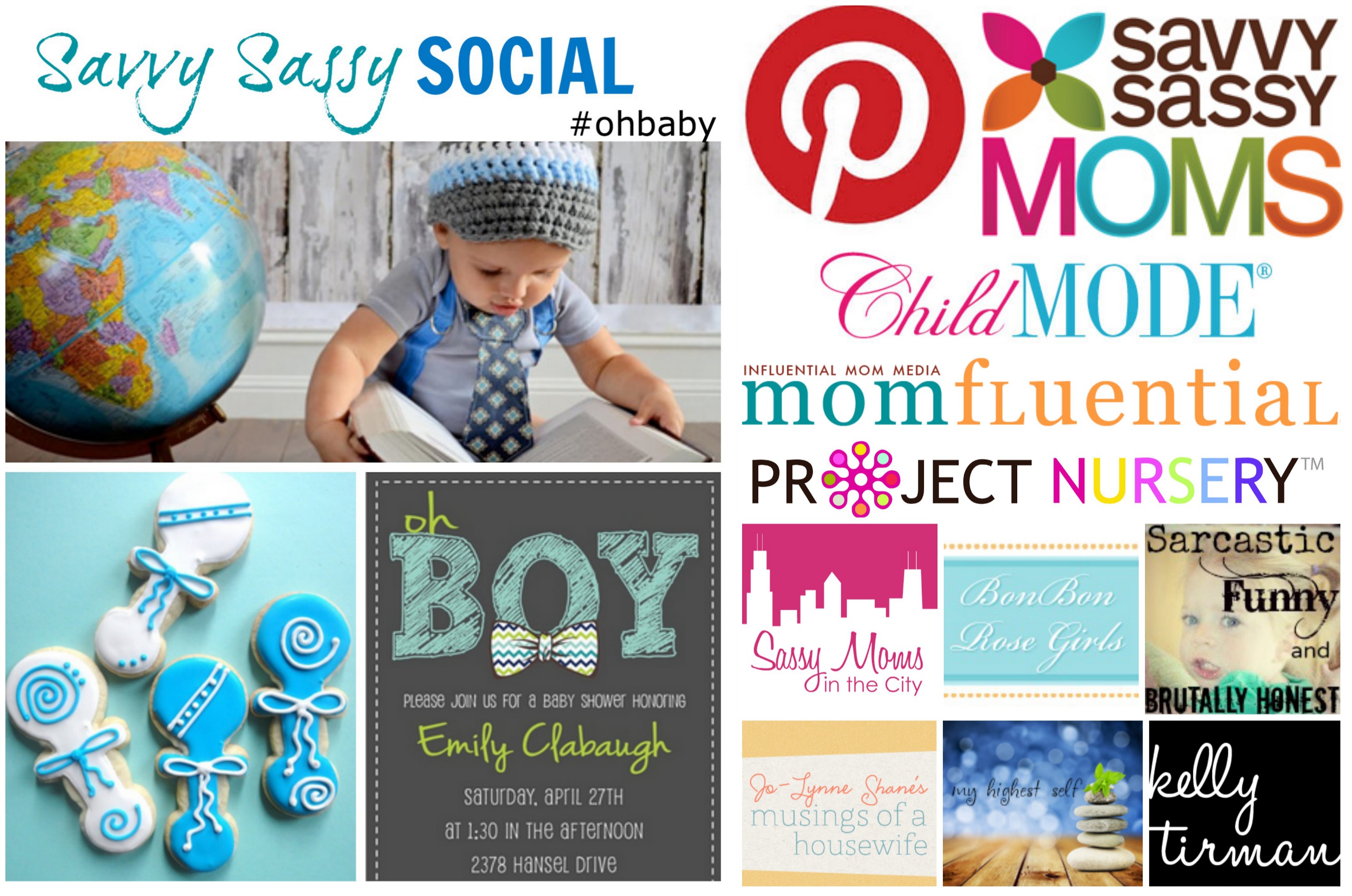 Oh Baby! Pinterest SOCIAL It's a Boy! - Savvy Sassy Moms