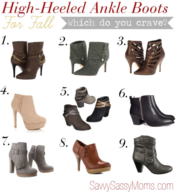 High-Heeled Ankle Boots for Fall 
