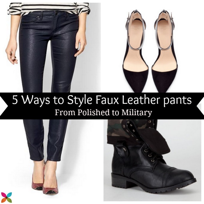 What to Wear with Faux Leather Pants - Savvy Sassy Moms  Faux leather  leggings outfit, Black leather pants, Faux leather pants