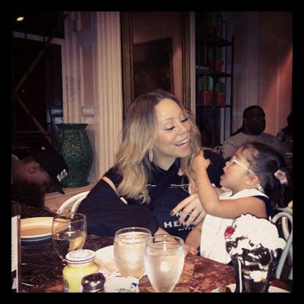 Mariah Carey with Daughter Monroe, via Pinterest - Savvy Sassy Moms