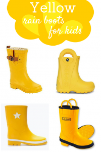 Yellow Rain Boots for Kids