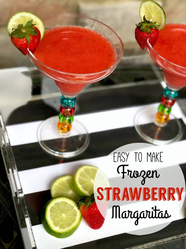 easy frozen strawberry margarita