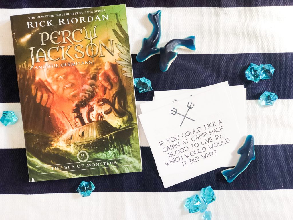 Percy Jackson Lightning Thief printable discussion cards