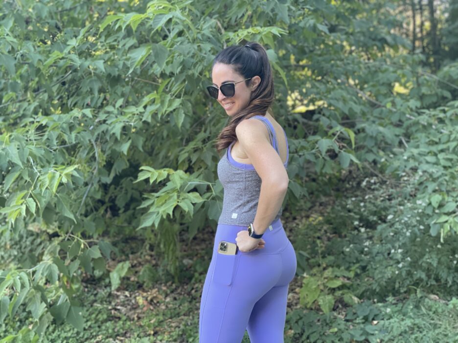 woman in workout clothes